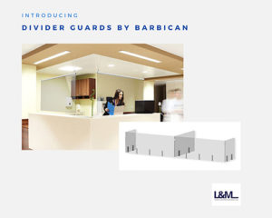 Barbican divider guards for lighting spaces