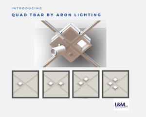 Quad Tbar by Aron Lighting ad