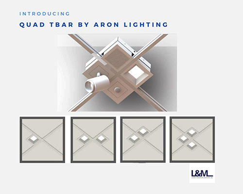 Quad Tbar by Aron Lighting ad