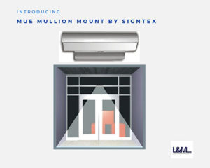 mue mullion mount by signtex lighting ad