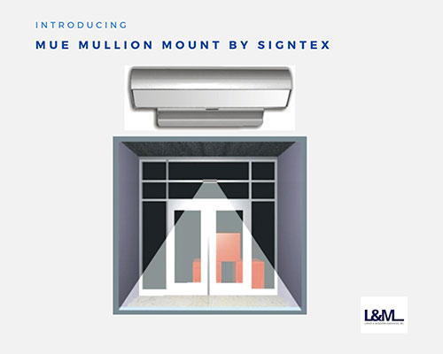 Mue Mullion Mount by Signtex Lighting Solutions mue mullion mount by signtex lighting ad