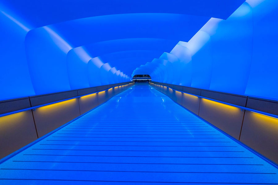 W R Paynter school interior lighting