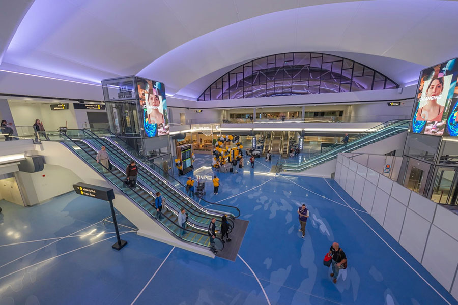 W R Paynter school interior lighting