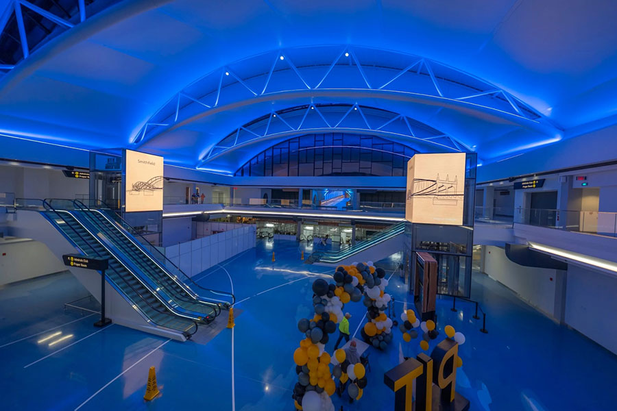 W R Paynter school interior lighting