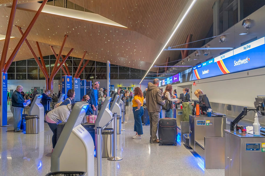 W R Paynter school interior lighting